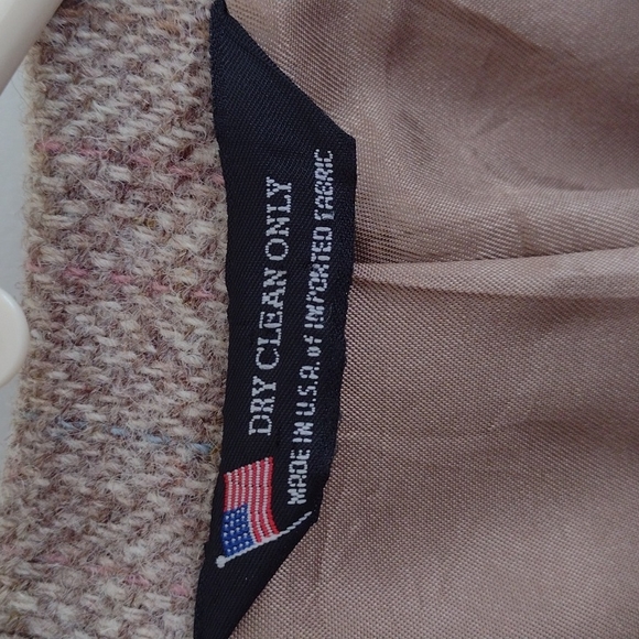 Vintage John Alexander Harris Tweed Woven Sports Coat Scottish Wool - Picture 9 of 13